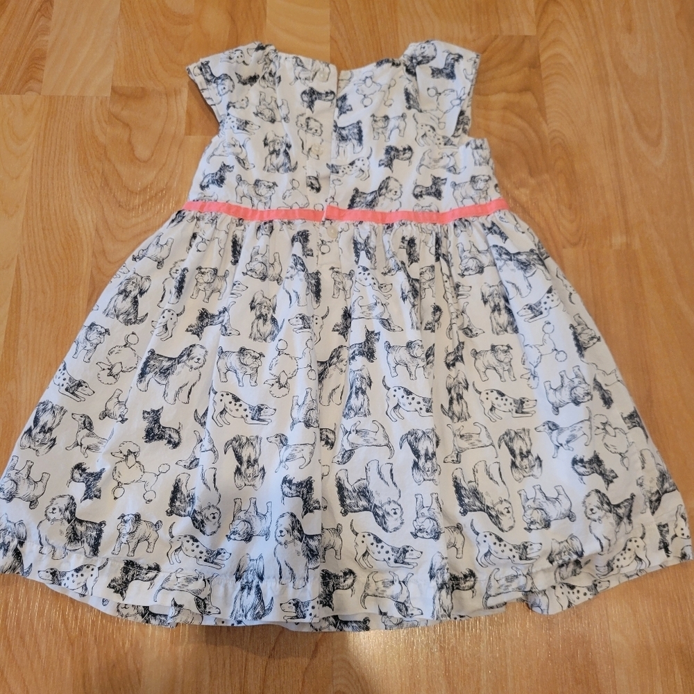 Carter's Black and White Dog Print Dress Size 24 Months - Picture 4 of 7